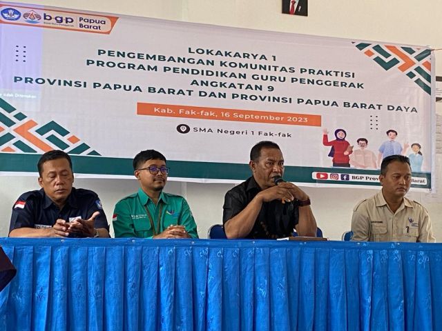Terlaksananya Lokakarya 1 Program Pendidikan Guru Penggerak Titik Kabupaten Fakfak oleh Balai Guru Penggerak Provinsi Papua Barat